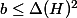 b \leq \Delta(H)^2