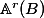 \mathbb{A}^r(B)