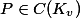 P \in C(K_v)