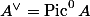 A^\vee = \operatorname{Pic}^0 A
