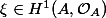 \xi \in H^1(A, \mathcal{O}_A)