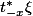 t_{-x}^* \xi
