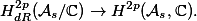  H^{2p}_{dR}(\mathcal{A}_s/\mathbb{C}) \to H^{2p}(\mathcal{A}_s, \mathbb{C}). 