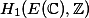 H_1(E(\mathbb{C}), \mathbb{Z})
