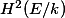 H^2(E/k)