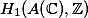 H_1(A(\mathbb{C}), \mathbb{Z})