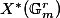 X^*(\mathbb{G}_m^r)