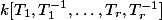 k[T_1, T_1^{-1}, \ldots, T_r, T_r^{-1}]