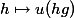 h \mapsto u(hg)